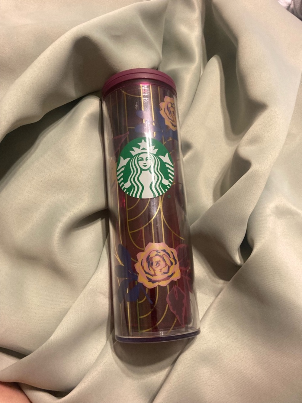 Starbucks Plum Floral Travel Tumbler